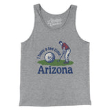 I Have A Tee Time In Arizona Men/Unisex Tank Top-Athletic Heather-Allegiant Goods Co. Vintage Sports Apparel