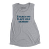 There's No Place Like Detroit Women's Flowey Scoopneck Muscle Tank-Athletic Heather-Allegiant Goods Co. Vintage Sports Apparel