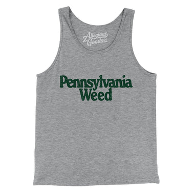 Pennsylvania Weed Men/Unisex Tank Top-Athletic Heather-Allegiant Goods Co. Vintage Sports Apparel