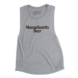 Massachusetts Beer Women's Flowey Scoopneck Muscle Tank-Athletic Heather-Allegiant Goods Co. Vintage Sports Apparel