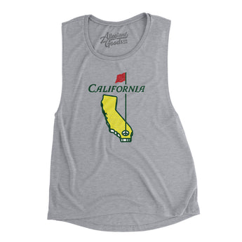 California Golf Women's Flowey Scoopneck Muscle Tank-Allegiant Goods Co. Vintage Sports Apparel