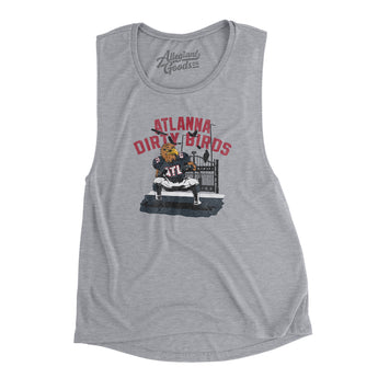 Atlanna Dirty Birds Women's Flowey Scoopneck Muscle Tank-Allegiant Goods Co. Vintage Sports Apparel