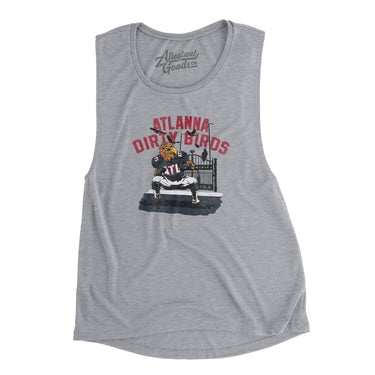 Atlanna Dirty Birds Women's Flowey Scoopneck Muscle Tank-Allegiant Goods Co. Vintage Sports Apparel