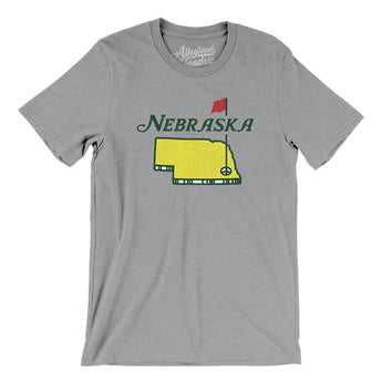 Nebraska Golf Men/Unisex T-Shirt-Athletic Heather-Allegiant Goods Co. Vintage Sports Apparel