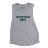 Pennsylvania Weed Women's Flowey Scoopneck Muscle Tank-Athletic Heather-Allegiant Goods Co. Vintage Sports Apparel