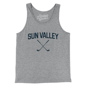 Sun Valley Golf Men/Unisex Tank Top-Athletic Heather-Allegiant Goods Co. Vintage Sports Apparel