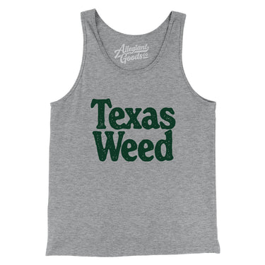 Texas Weed Men/Unisex Tank Top-Athletic Heather-Allegiant Goods Co. Vintage Sports Apparel