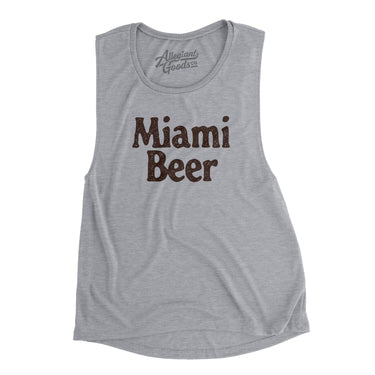 Miami Beer Women's Flowey Scoopneck Muscle Tank-Allegiant Goods Co. Vintage Sports Apparel