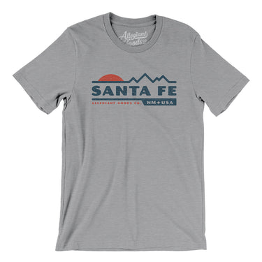 Santa Fe Mountain Sunset Men/Unisex T-Shirt-Athletic Heather-Allegiant Goods Co. Vintage Sports Apparel