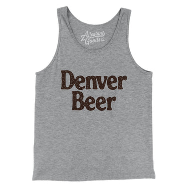 Denver Beer Men/Unisex Tank Top-Athletic Heather-Allegiant Goods Co. Vintage Sports Apparel