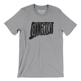 Connecticut State Shape Text Men/Unisex T-Shirt-Allegiant Goods Co. Vintage Sports Apparel