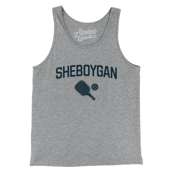 Sheboygan Pickleball Men/Unisex Tank Top-Athletic Heather-Allegiant Goods Co. Vintage Sports Apparel
