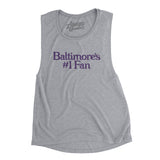 Baltimore's Number 1 Fan Women's Flowey Scoopneck Muscle Tank-Allegiant Goods Co. Vintage Sports Apparel