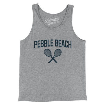 Pebble Beach Tennis Men/Unisex Tank Top-Athletic Heather-Allegiant Goods Co. Vintage Sports Apparel