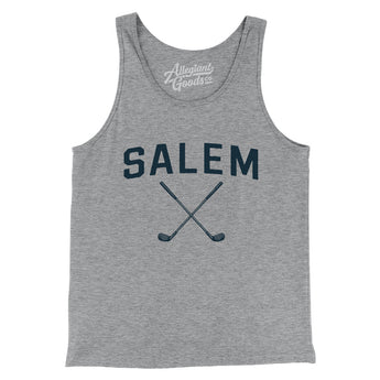 Salem Golf Men/Unisex Tank Top-Athletic Heather-Allegiant Goods Co. Vintage Sports Apparel