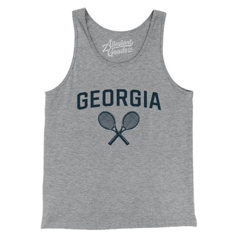 Georgia Tennis Men/Unisex Tank Top-Athletic Heather-Allegiant Goods Co. Vintage Sports Apparel