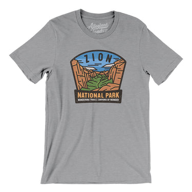 Zion National Park Badge Men/Unisex T-Shirt-Allegiant Goods Co. Vintage Sports Apparel