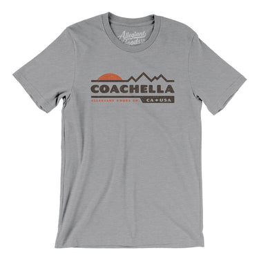 Coachella Mountain Sunset Men/Unisex T-Shirt-Athletic Heather-Allegiant Goods Co. Vintage Sports Apparel
