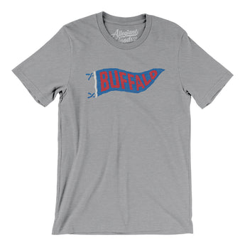 Buffalo Pennant Men/Unisex T-Shirt-Allegiant Goods Co. Vintage Sports Apparel