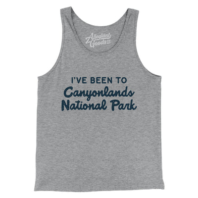 I've Been To Canyonlands National Park Men/Unisex Tank Top-Athletic Heather-Allegiant Goods Co. Vintage Sports Apparel