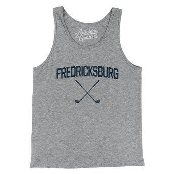 Fredericksburg Golf Men/Unisex Tank Top-Athletic Heather-Allegiant Goods Co. Vintage Sports Apparel