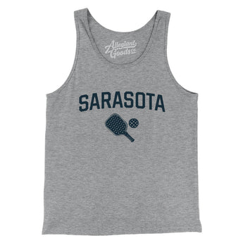 Sarasota Pickleball Men/Unisex Tank Top-Athletic Heather-Allegiant Goods Co. Vintage Sports Apparel