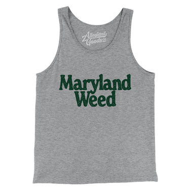 Maryland Weed Men/Unisex Tank Top-Allegiant Goods Co. Vintage Sports Apparel