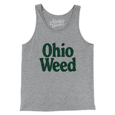 Ohio Weed Men/Unisex Tank Top-Athletic Heather-Allegiant Goods Co. Vintage Sports Apparel