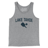 Lake Tahoe Pickleball Men/Unisex Tank Top-Athletic Heather-Allegiant Goods Co. Vintage Sports Apparel