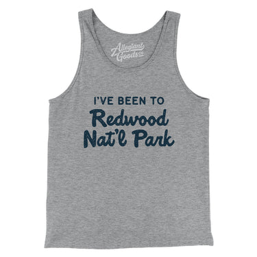 I've Been To Redwood National Park Men/Unisex Tank Top-Athletic Heather-Allegiant Goods Co. Vintage Sports Apparel