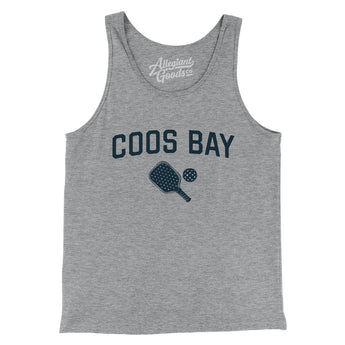 Coos Bay Pickleball Men/Unisex Tank Top-Athletic Heather-Allegiant Goods Co. Vintage Sports Apparel
