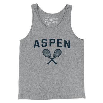 Aspen Tennis Men/Unisex Tank Top-Athletic Heather-Allegiant Goods Co. Vintage Sports Apparel