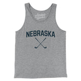 Nebraska Golf Men/Unisex Tank Top-Athletic Heather-Allegiant Goods Co. Vintage Sports Apparel