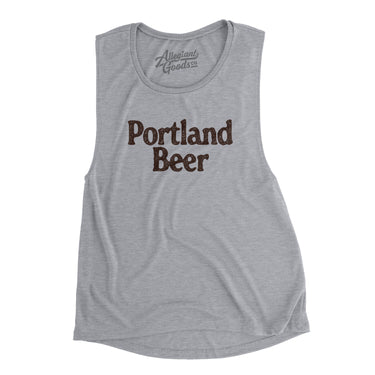 Portland Beer Women's Flowey Scoopneck Muscle Tank-Allegiant Goods Co. Vintage Sports Apparel