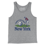 I Have A Tee Time In New York Men/Unisex Tank Top-Athletic Heather-Allegiant Goods Co. Vintage Sports Apparel