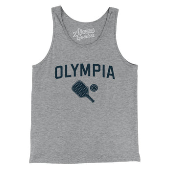 Olympia Pickleball Men/Unisex Tank Top-Athletic Heather-Allegiant Goods Co. Vintage Sports Apparel