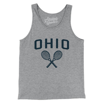 Ohio Tennis Men/Unisex Tank Top-Athletic Heather-Allegiant Goods Co. Vintage Sports Apparel