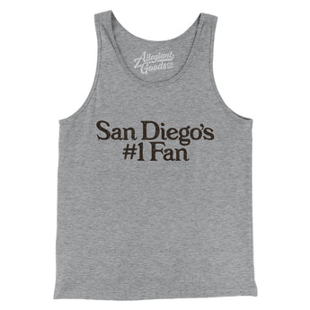 San Diego's Number 1 Fan Men/Unisex Tank Top-Allegiant Goods Co. Vintage Sports Apparel