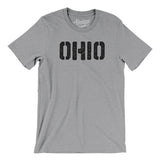 Ohio Military Stencil Men/Unisex T-Shirt-Allegiant Goods Co. Vintage Sports Apparel