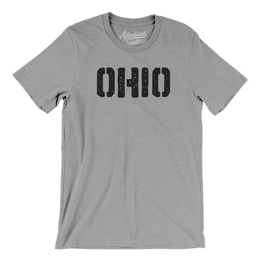 Ohio Military Stencil Men/Unisex T-Shirt-Allegiant Goods Co. Vintage Sports Apparel