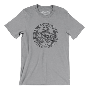 South Dakota State Quarter Men/Unisex T-Shirt-Allegiant Goods Co. Vintage Sports Apparel