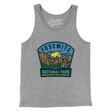 Yosemite National Park Badge Men/Unisex Tank Top-Allegiant Goods Co. Vintage Sports Apparel