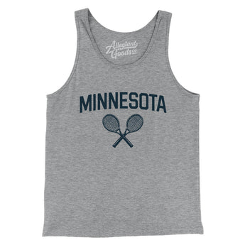 Minnesota Tennis Men/Unisex Tank Top-Athletic Heather-Allegiant Goods Co. Vintage Sports Apparel