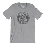 Nevada State Quarter Men/Unisex T-Shirt-Athletic Heather-Allegiant Goods Co. Vintage Sports Apparel