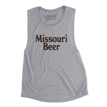 Missouri Beer Women's Flowey Scoopneck Muscle Tank-Athletic Heather-Allegiant Goods Co. Vintage Sports Apparel