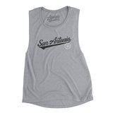 San Antonio Vintage Script Women's Flowey Scoopneck Muscle Tank-Allegiant Goods Co. Vintage Sports Apparel