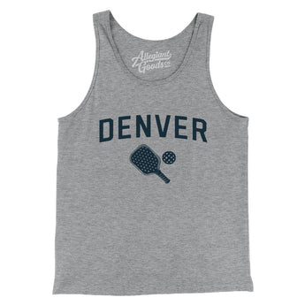 Denver Pickleball Men/Unisex Tank Top-Athletic Heather-Allegiant Goods Co. Vintage Sports Apparel