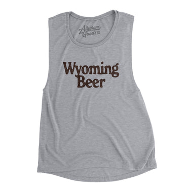 Wyoming Beer Women's Flowey Scoopneck Muscle Tank-Allegiant Goods Co. Vintage Sports Apparel