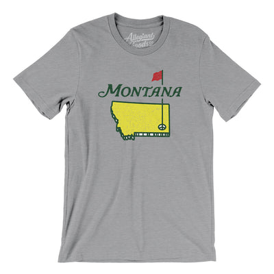 Montana Golf Men/Unisex T-Shirt-Athletic Heather-Allegiant Goods Co. Vintage Sports Apparel