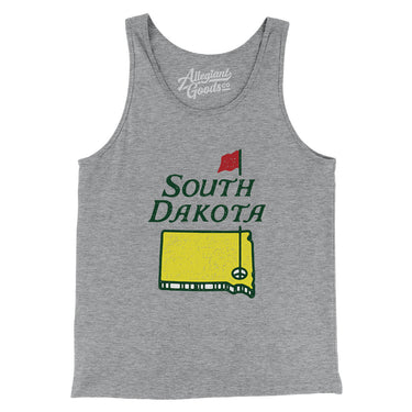 South Dakota Golf Men/Unisex Tank Top-Athletic Heather-Allegiant Goods Co. Vintage Sports Apparel